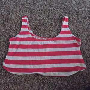Striped Cropped Tank