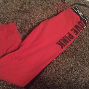Red Victoria secret skinny pants