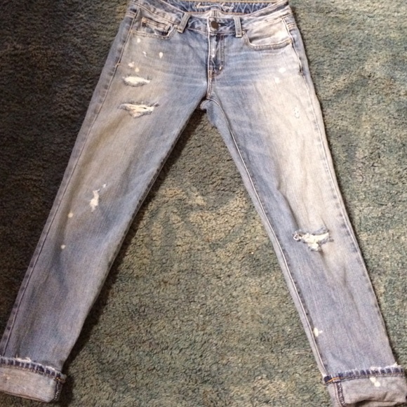 Distressed jeans