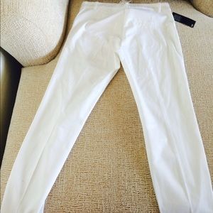 H&M white cropped pants