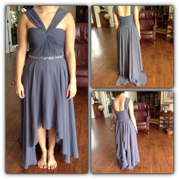 Grey bridesmaid/prom dress