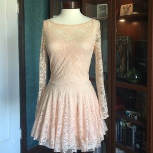 Ballet pink lace dress