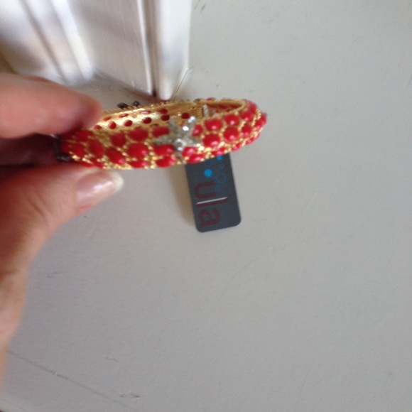 red enamel bracelet
