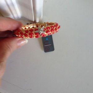 red enamel bracelet