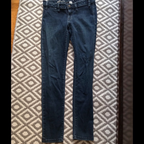 Loft dark wash skinny jeans