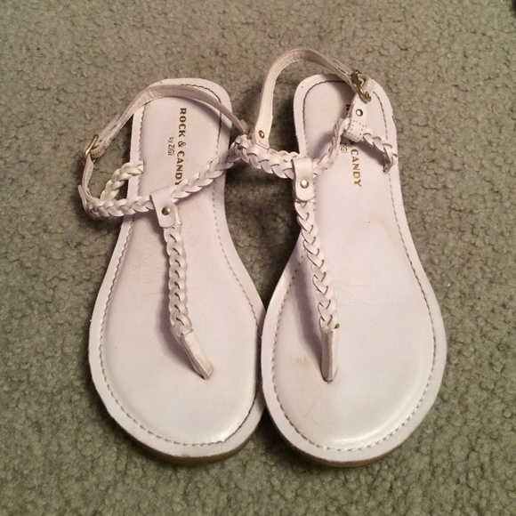White sandals