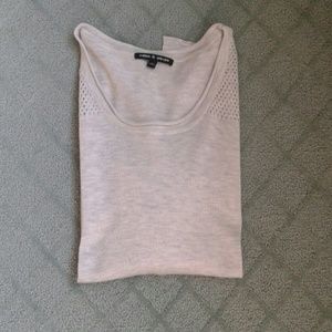 Cable and gauge light knit cream sweater nwot