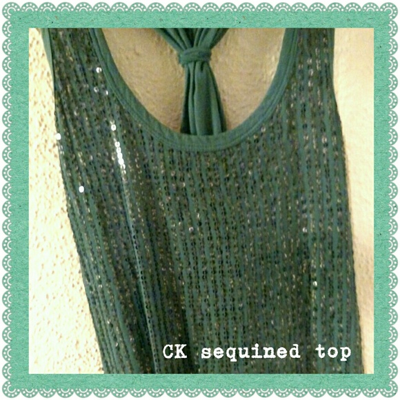 Calvin Klein Tops - Calvin Klein sequined top