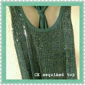 Calvin Klein sequined top