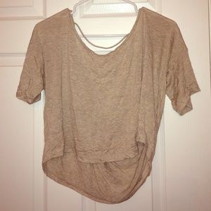 Tan Crop top