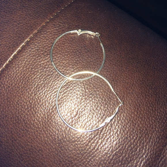 Silver hoops