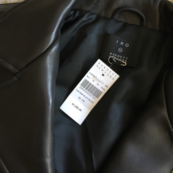 IRO black leather jacket - Picture 4 of 4