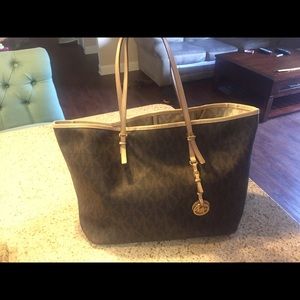 Michael Kors 'MK' Monogram Signature Logo Tote