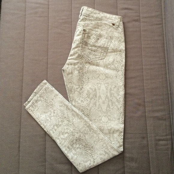 Almost Famous Snakeskin Skinny Jeans
