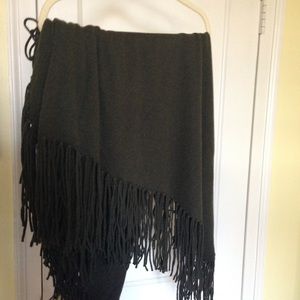 loden green cashmere shawl