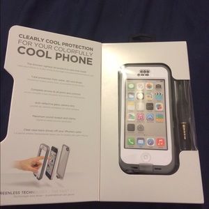 White/Grey lifeproof nuud case for iPhone 5C