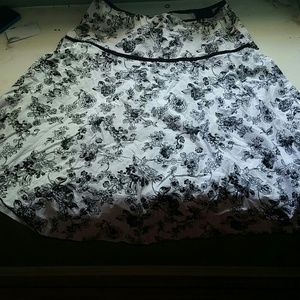 Strap less floral dress