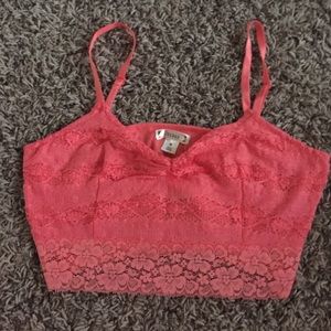 Pink crop tank