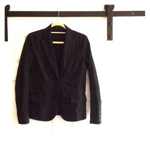 Theory cotton black blazer
