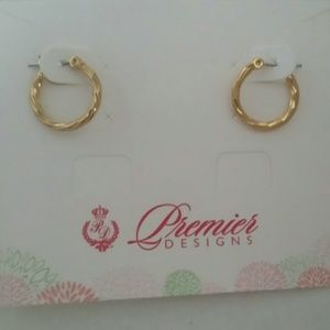 Premier Designs baby hoop earrings.