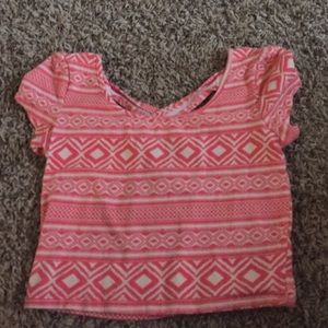 Pink tribal tank top
