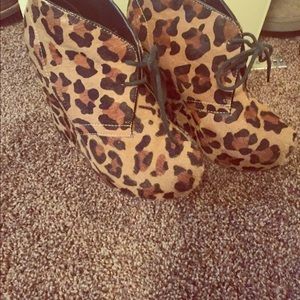 Leopard Steve Madden wedges