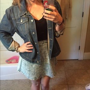 Gap oversized boyfriend fit jean jacket