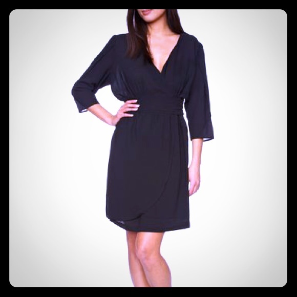 BB Dakota Black Wrap Dress