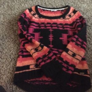 Tribal long sleeved sweater