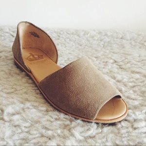 Tan Suede Sandal