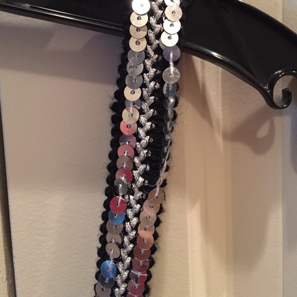 Torrid NWOT Sheer V-neck tank/cami with sequins - Picture 3 of 4