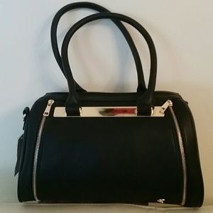 Black Gold Satchel Purse
