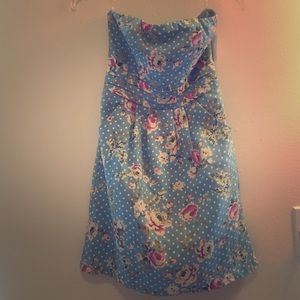 Floral polkadot dress!