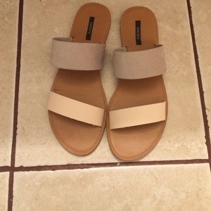 Tan sandals