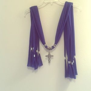 Royal blue decorative scarf!