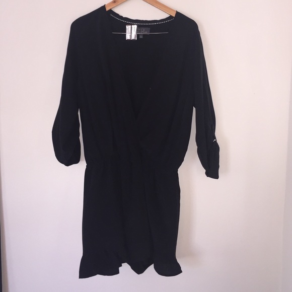 Long sleeved black romper
