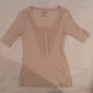 Old Navy 3/4 Length Knit Top (Size XS)