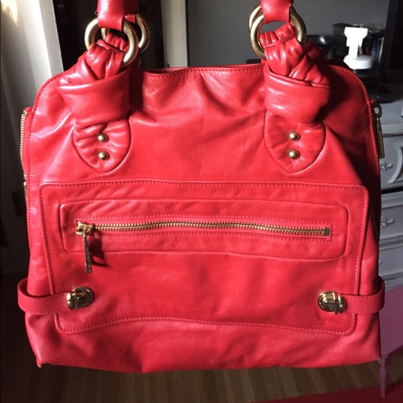 Red MARC JACOBS large handbag - Picture 1 of 4
