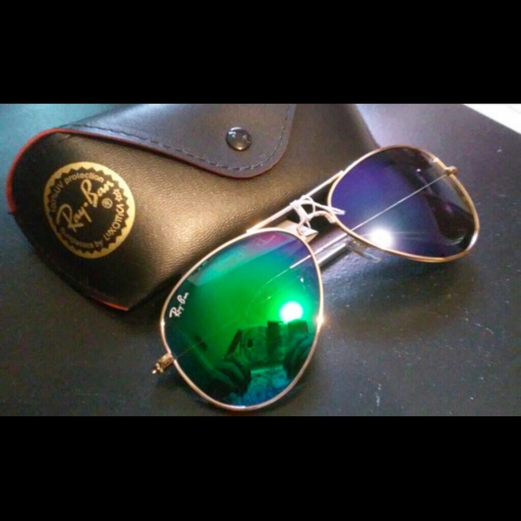 Aviator sunglasses blue/green lense