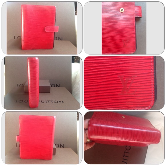 💥SOLD💥100%Auth Louis Vuitton Epi 6 Rings Agenda - Picture 2 of 4