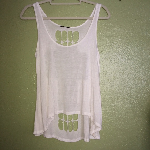 White Tank Top with Cross - Picture 2 of 2