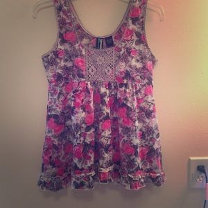 Floral tank top