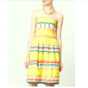 💛Anthropologie Ribboned Quilotoa Dress💛