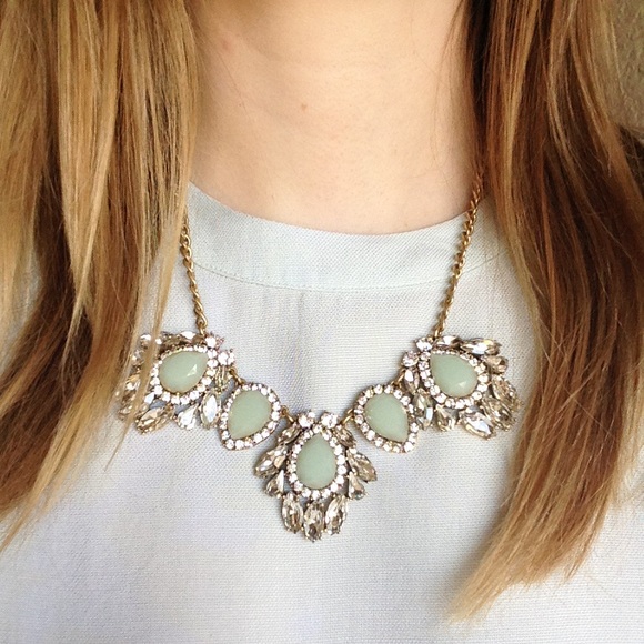 J.CREW Mint Glamour Necklace