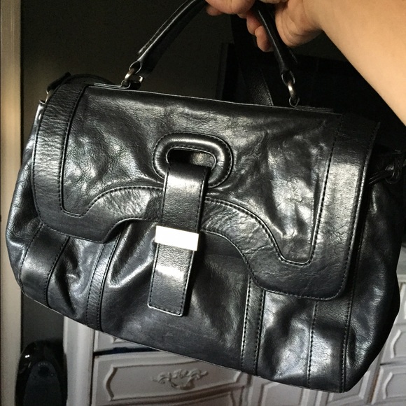 Black Medium sized BOTKIER satchel - Picture 2 of 3