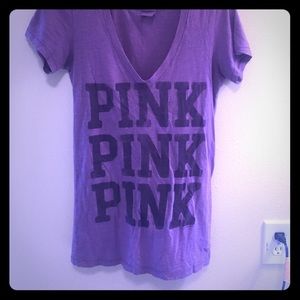 Purple V neck