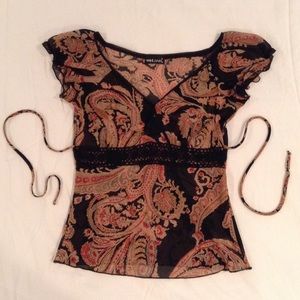 Wet Seal Short Sleeve Dress Top (Size XS)