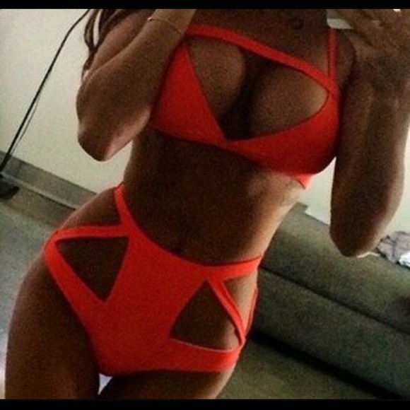 Neon Orange bathing suit