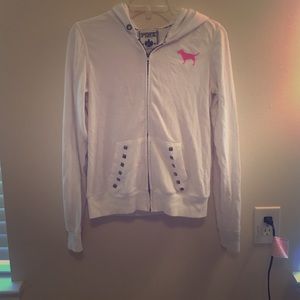 White jacket with studs