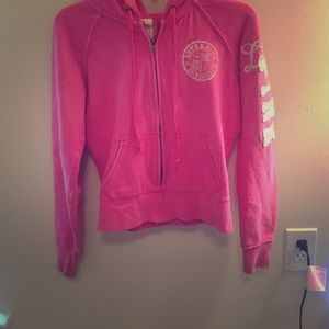 Pink zip up jacket